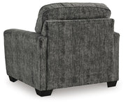 Lonoke Gunmetal Loveseat, Oversized Chair and Ottoman - 50504U10