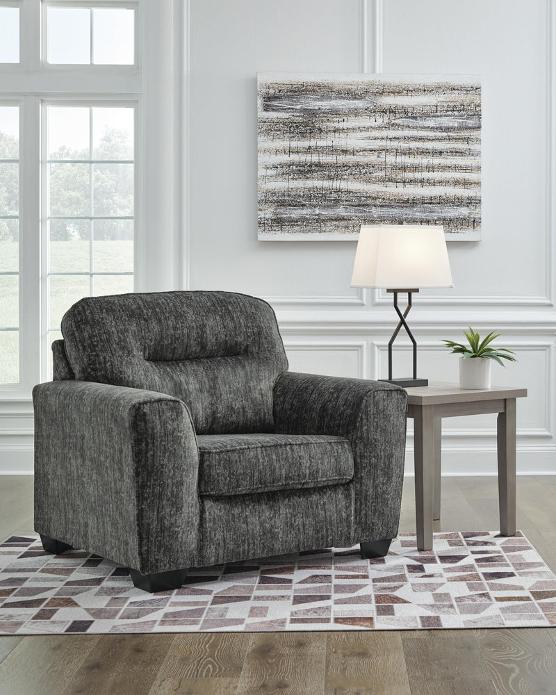 Lonoke Gunmetal Sofa and Oversized Chair - 50504U11