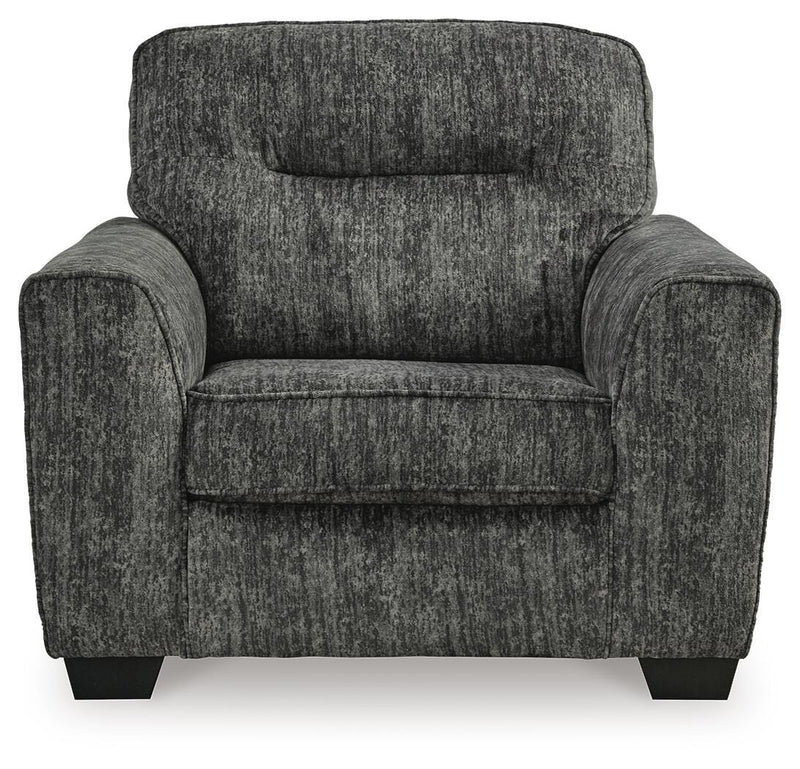 Lonoke Gunmetal Sofa and Oversized Chair - 50504U11