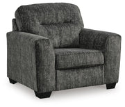 Lonoke Gunmetal Sofa and Oversized Chair - 50504U11