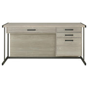 Loomis 60-inch 4-drawer Computer Desk Whitewashed Grey - 805881