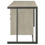 Loomis 60-inch 4-drawer Computer Desk Whitewashed Grey - 805881