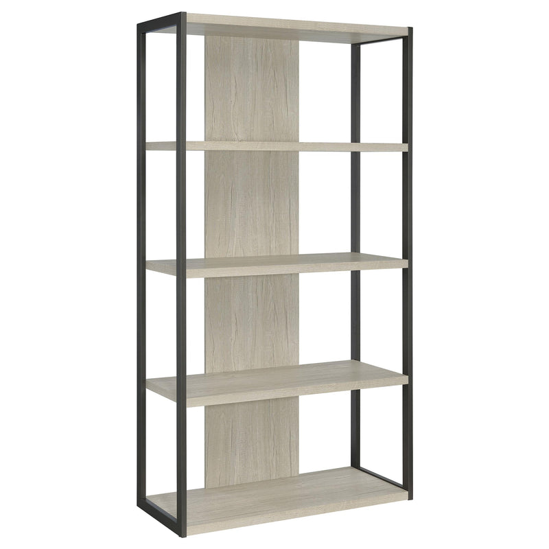 Loomis 72-inch 4-shelf Bookshelf Whitewashed Grey - 805883