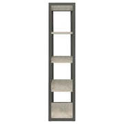 Loomis 72-inch 4-shelf Bookshelf Whitewashed Grey - 805883
