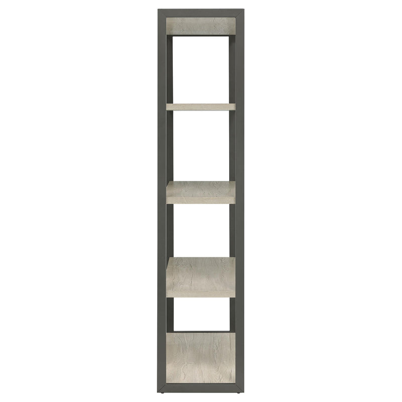 Loomis 72-inch 4-shelf Bookshelf Whitewashed Grey - 805883