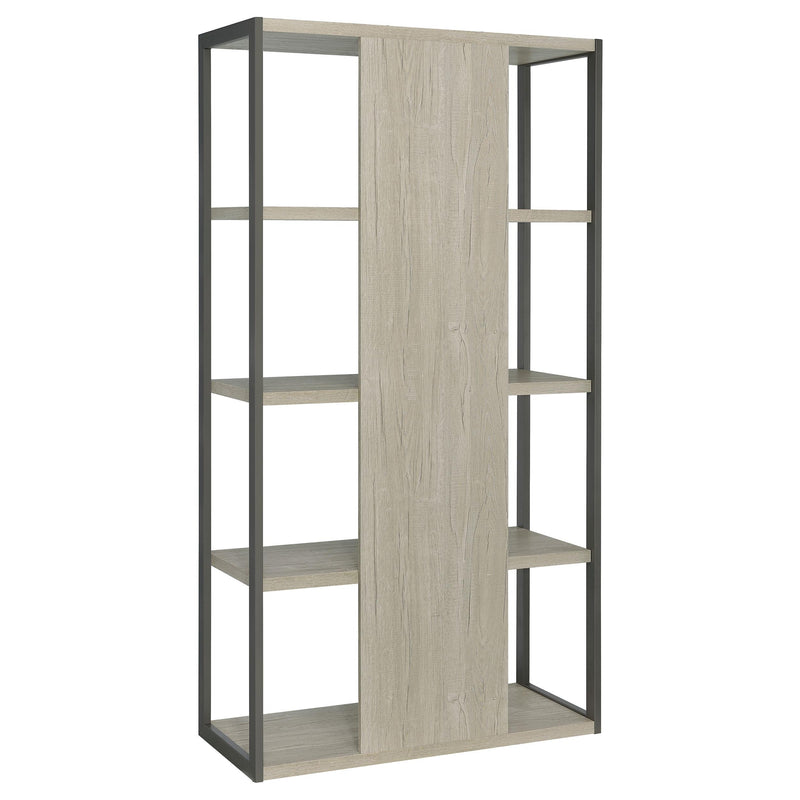 Loomis 72-inch 4-shelf Bookshelf Whitewashed Grey - 805883