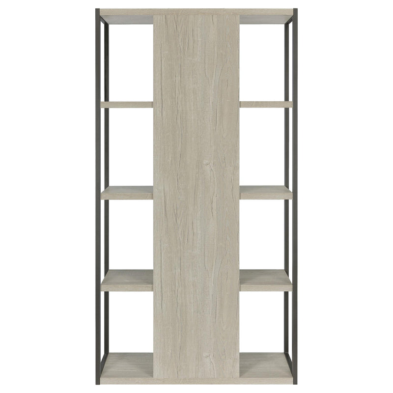 Loomis 72-inch 4-shelf Bookshelf Whitewashed Grey - 805883