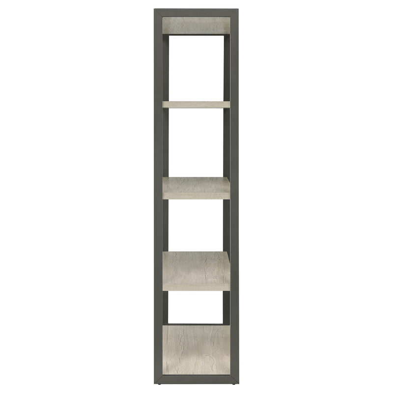 Loomis 72-inch 4-shelf Bookshelf Whitewashed Grey - 805883
