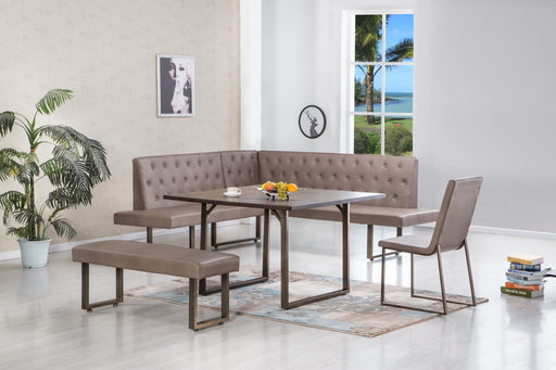 Lorelai - Brown Upholstered Bench - D375-BN