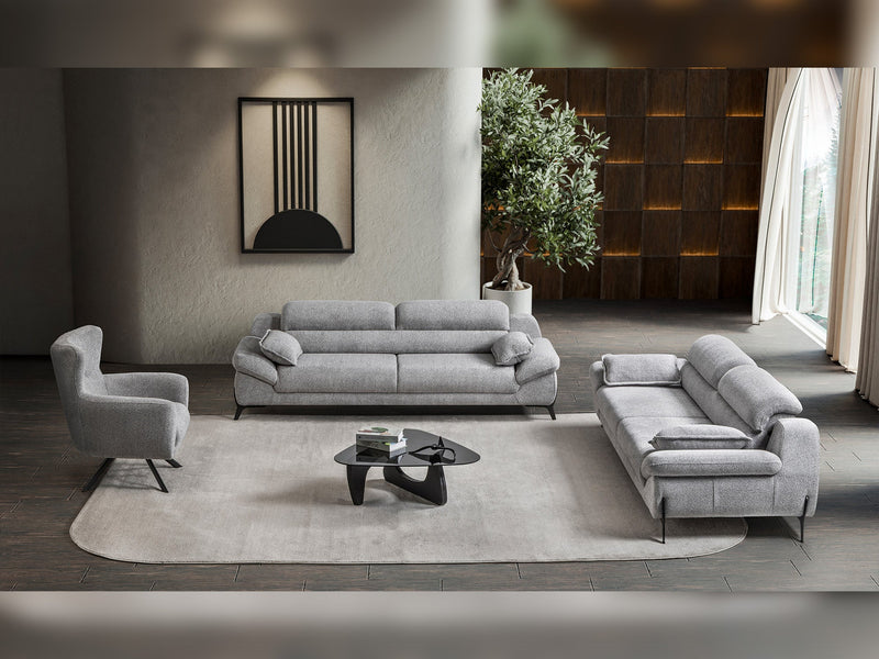Lorenzo 3-pieces (Sofa & Loveseat & Chair) Livingroom Set in Cream - 200-ST-LOR-SOFT01-321