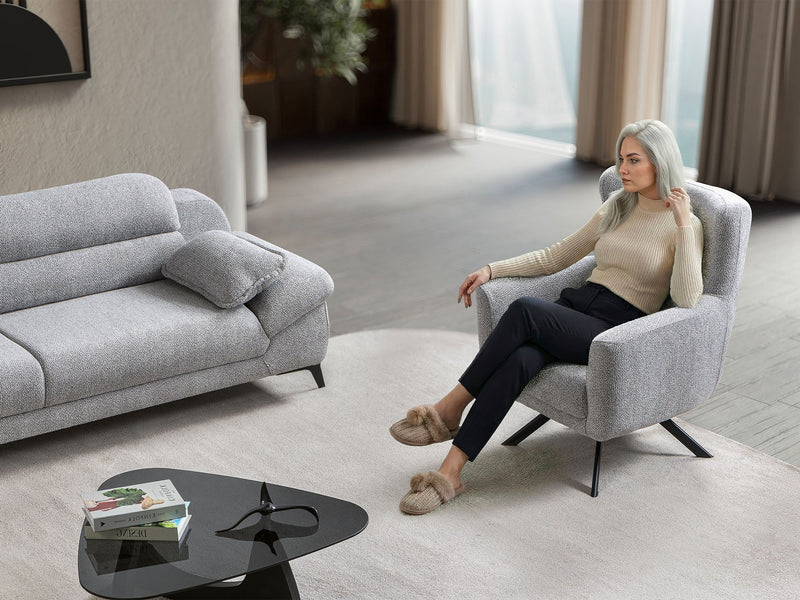 Lorenzo 3-pieces (Sofa & Loveseat & Chair) Livingroom Set in Cream - 200-ST-LOR-SOFT01-321