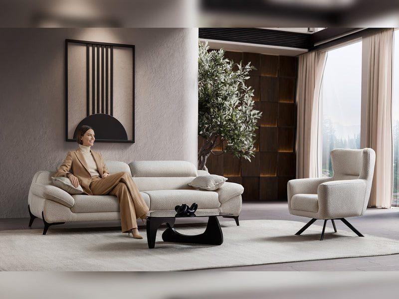 Lorenzo 3-pieces (Sofa & Loveseat & Chair) Livingroom Set in Grey - 200-ST-LOR-SOFT13-321