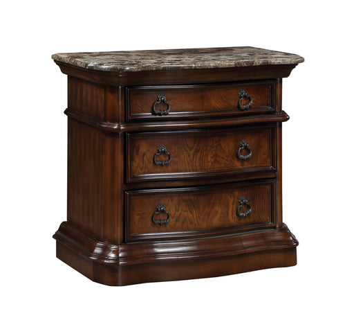 Lorenzo Nightstand W/ Marble Top - B590-3