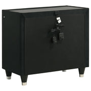 Lorient 2-drawer LED Nightstand with USB Black - 223162