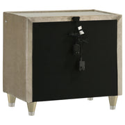 Lorient 2-drawer LED Nightstand with USB Ivory and Camel - 222662