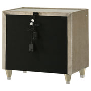 Lorient 2-drawer LED Nightstand with USB Ivory and Camel - 222662