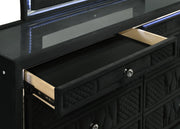 Lorient 4-piece Queen Bedroom Set Black - 223161Q-S4