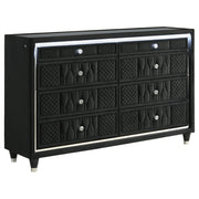 Lorient 4-piece Queen Bedroom Set Black - 223161Q-S4