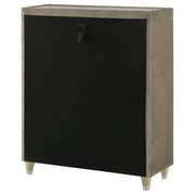 Lorient 5-drawer LED Chest of Drawers Ivory and Camel - 222665
