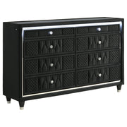 Lorient 5-piece Eastern King Bedroom Set Black - 223161KE-S5