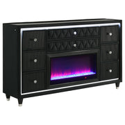 Lorient 5-piece Eastern King Bedroom Set Black - 223161KE-S5B
