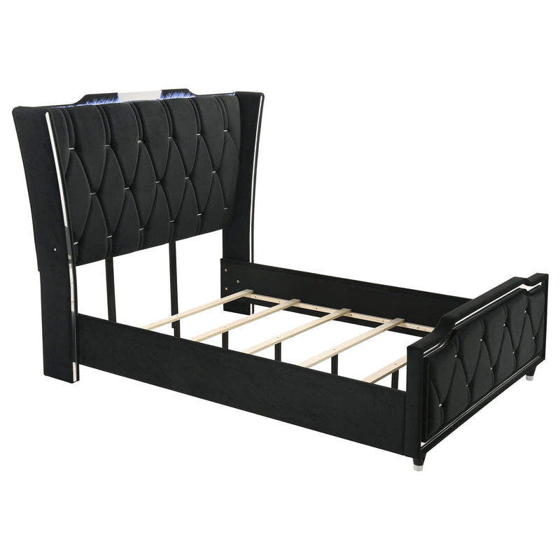 Lorient 5-piece Queen Bedroom Set Black - 223161Q-S5B