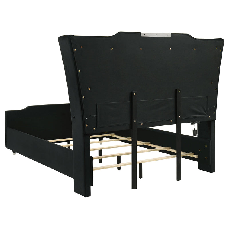 Lorient 5-piece Queen Bedroom Set Black - 223161Q-S5B
