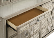 Lorient 8-drawer LED Dresser with Mirror Ivory and Camel - 222663M