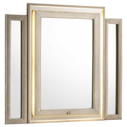 Lorient LED Dresser Mirror Ivory and Camel - 222664