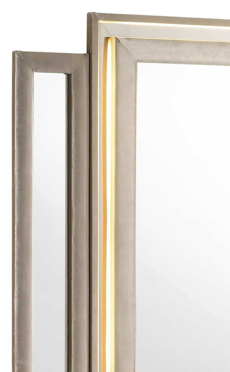 Lorient LED Dresser Mirror Ivory and Camel - 222664