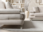 Loris 3-pieces (Sofa & Loveseat & Chair) Livingroom Set - Brown in Cream - 200-ST-LORI-SOFT03-321