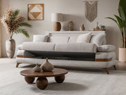 Loris 3-pieces (Sofa & Loveseat & Chair) Livingroom Set - Cream in Cream - 200-ST-LORI-ISTANBUL01-321