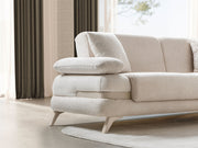 Loris Convertible Sofa - Brown in Cream - 200-ST-LORI-SOFT03-3