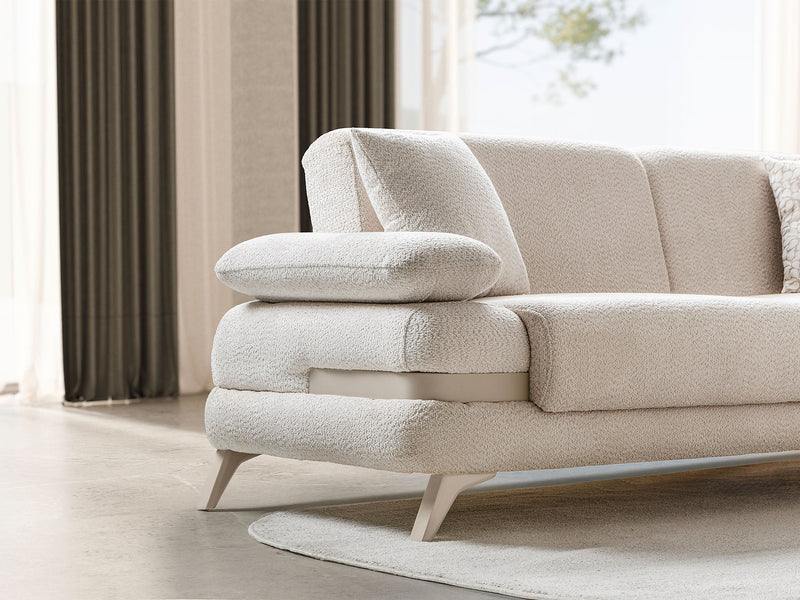 Loris Convertible Sofa - Brown in Cream - 200-ST-LORI-SOFT03-3