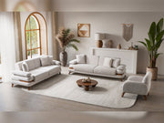 Loris Convertible Sofa - Brown in Cream - 200-ST-LORI-SOFT03-3