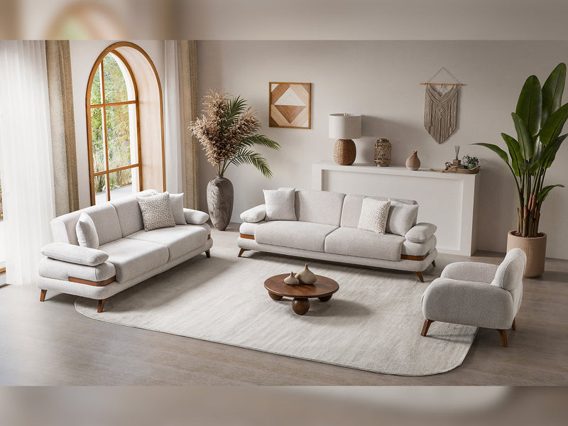 Loris Convertible Sofa - Brown in Cream - 200-ST-LORI-SOFT03-3