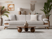 Loris Convertible Sofa - Brown in Cream - 200-ST-LORI-SOFT03-3