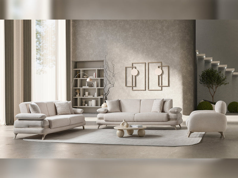 Loris Convertible Sofa - Cream in Cream - 200-ST-LORI-ISTANBUL01-3