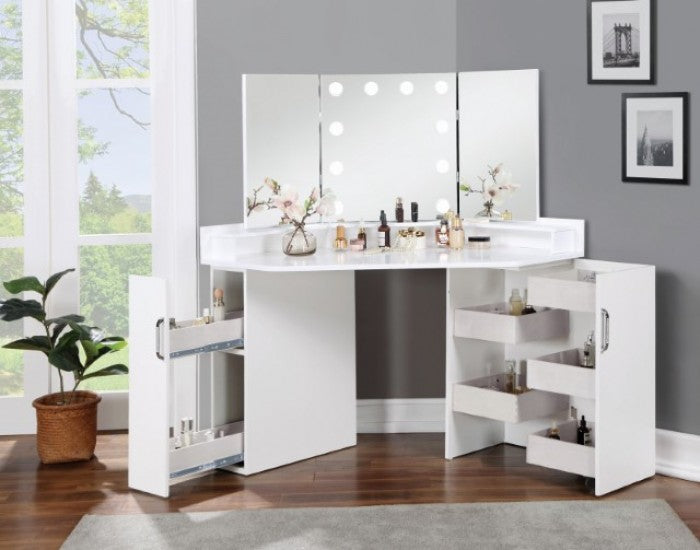 Lorybelle White Vanity - FOA-DK5134WH-PK