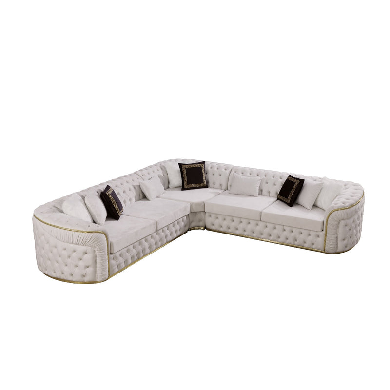Los Angeles White Sectional