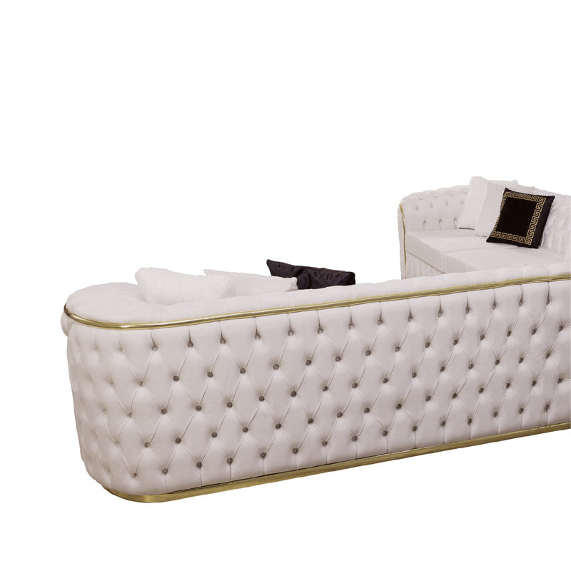 Los Angeles White Sectional