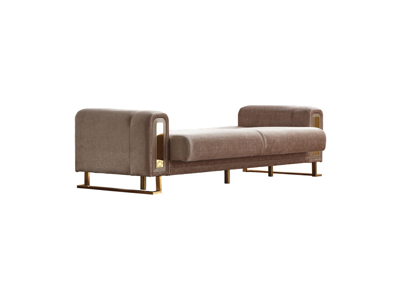Lotus 3-pieces (Sofa & Loveseat & Chair) Livingroom Set Cream in Cream - 101-LOT-13553-321
