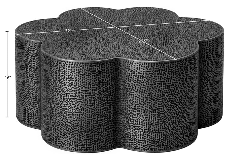 Lotus Iron Coffee Table in Black - 22010Black-CT