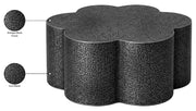 Lotus Iron Coffee Table in Black - 22010Black-CT