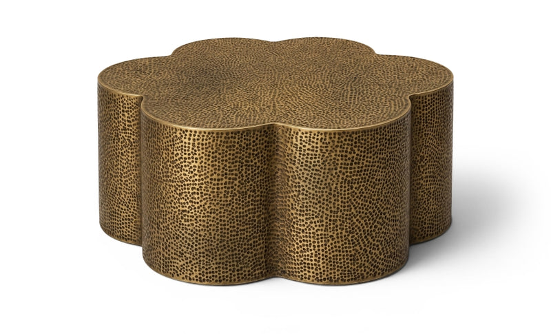 Lotus Iron Coffee Table in Brass - 22010Brass-CT