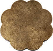 Lotus Iron Coffee Table in Brass - 22010Brass-CT