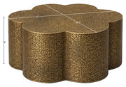 Lotus Iron Coffee Table in Brass - 22010Brass-CT