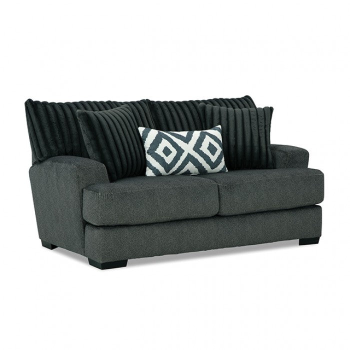 Loughlin Gun Metal Loveseat - SM5195-LV