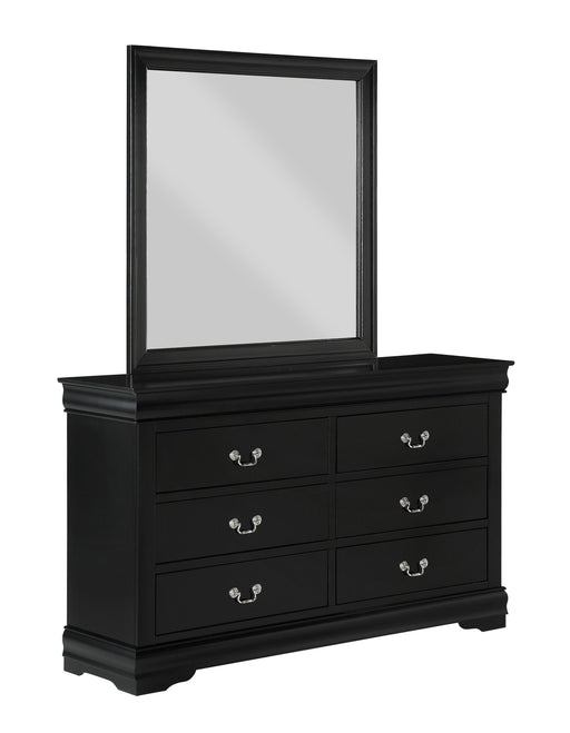 Louis Philip Black Mirror - Gate FurnitureMirror