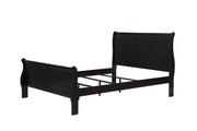  Louis Philip Black Sleigh Bedroom Set - Gate FurnitureBedroom Set